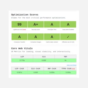 web performance report 001