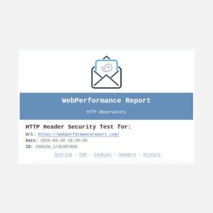 web performance report 003