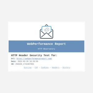 web performance report 003